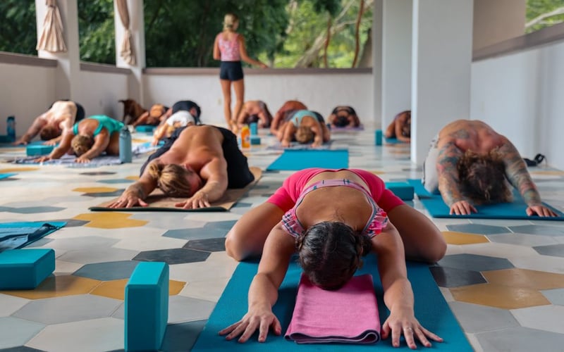 Yoga studio class