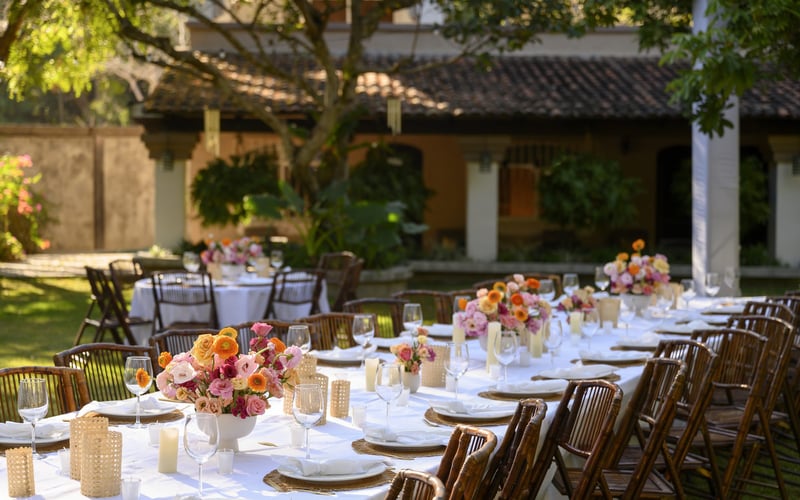 Wedding colorful table